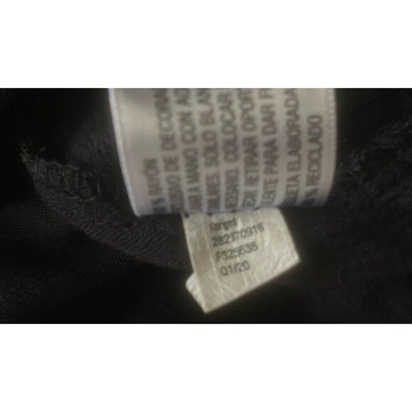 Xhiliration cute black fancy flowing lace trim summer romper medium loose fit - Picture 8 of 9